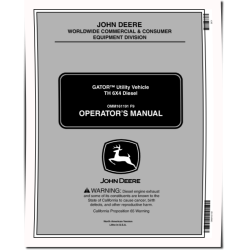 TH 6x4 Diesel Gator Utility Vehicles (SN: 050001 - 070000) (North America) Operators Manual (OMM161191)