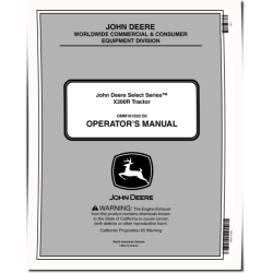 Select Series X300R (SN: 150001-180000) Lawn Tractors (North America) Operators Manual (OMM161630)