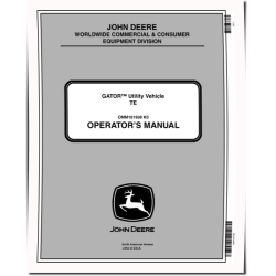TE Electric Gator Utility Vehicles (SN: 050001 - 070000) (North America) Operators Manual (OMM161938)