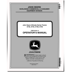 Ultimate Select Series X740, X744, X748, X749 (SN:060001-070000) Lawn Tractors (North America) Operators Manual (OMM162946)