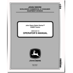 Select Series X300R (SN: 180001-220000) Lawn Tractors (Export Edition) Operators Manual (OMM163307)