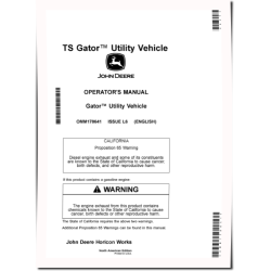 TS 4x2 Gator Utility Vehicles (SN: 120000 - 130000) (North America) Operators Manual (OMM178641)