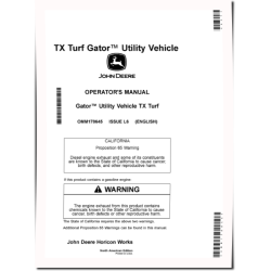 TX Turf Gator Utility Vehicles (SN: 120001 - 130000) (North America) Operators Manual (OMM178645)