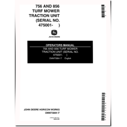 756 and 856 Compact Utility Tractors (SN: from 475001, North America) Operators Manual (OMM75884)