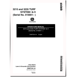 3215 and 3235 Lightweight Fairway Mowers (SN: 010001 - 020000) (North America) Operators Manual (OMMT394)