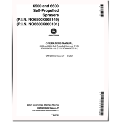 6500 (SN.from 008149) and 6600 (SN.from 000101) Self-Propelled Sprayers (North America) Operators Manual (OMN200552)