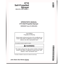 4710 Self-Propelled Sprayers (SN: from 006001) (North America) Operators Manual (OMN300207)