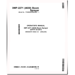 4630 (3WP-2271) Self-Propelled Sprayers, SN: from 023001, Mongolian Edition, Operators Manual (OMN4630YH)
