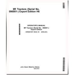 8245R, 8270R, 8295R, 8320R, 8335R, 8345R, 8370R, 8400R Tractors (SN:090001-120000, Export) Operators Manual (OMRE581957)
