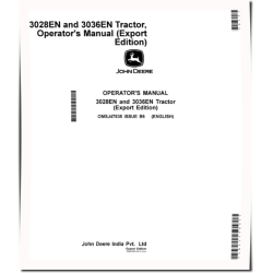 3028EN and 3036EN Compact Utility Tractors (Export Edition) Operators Manual (OMSJ47835)