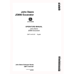 JD890 Crawler Excavators Operators Manual (OMT114479)