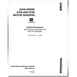670B and 672B Motor Graders (SN: up to 530953) Operators Manual (OMT123951)
