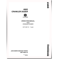 400G Crawler Dozers Operators Manual (OMT145887)