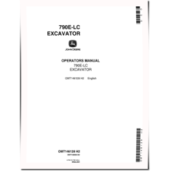 790ELC Crawler Excavators (SN: up to 014999) Operators Manual (OMT146128)
