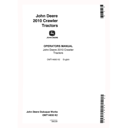 2010 Crawler Tractors (SN: up to 42000) Operators Manual (OMT14693)