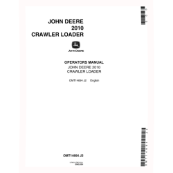 2010 Crawler Loaders (SN: up to 42000) Operators Manual (OMT14694)