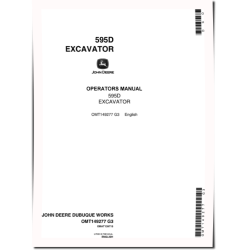 595D Wheeled Excavators Operators Manual (OMT149277)