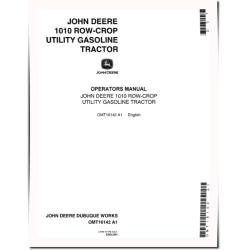 1010 RU Gasoline Tractors (SN: up to 031000) (North America) Operators Manual (OMT16142)