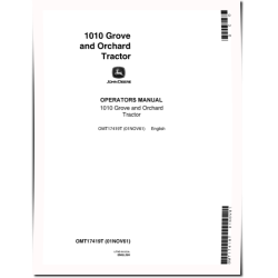 1010 O Grove and Orchand Tractors (SN: up to 031000) (North America) Operators Manual (OMT17419T)