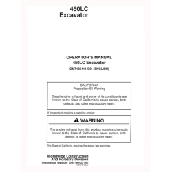 450LC Crawler Excavators Operators Manual (OMT185411)