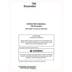 750 Crawler Excavators Operators Manual (OMT185897)
