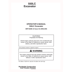 550LC Crawler Excavators Operators Manual (OMT185899)