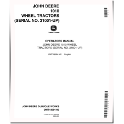 1010 Wheel Tractors (SN: from 031001) (North America) Operators Manual (OMT18594)