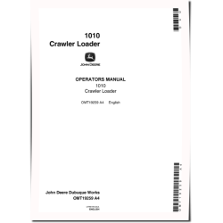 1010 Crawler Loaders Operators Manual (OMT19259)