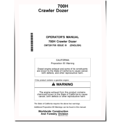 700H Crawler Dozers Operators Manual (OMT201705)