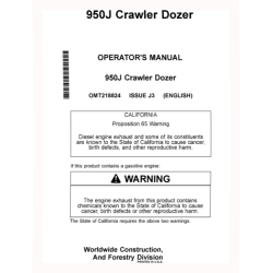 950J Crawler Dozers Operators Manual (OMT218824)