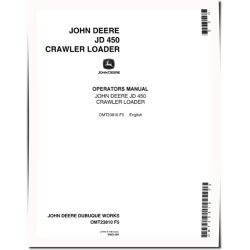 450 (JD450) Crawler Loaders Operators Manual (OMT23810)