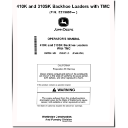 310SK and 410K (SN from E 219607) iT4/S3B, with TMC, Backhoe Loaders Operators Manual (OMT281951)