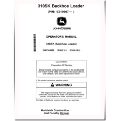 310SK (PIN from 1T0310SK_ _E 219607) iT4/S3B Backhoe Loaders Operators Manual (OMT305678)