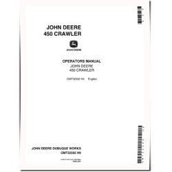 450 (JD450) Crawler Loaders Operators Manual (OMT32592)