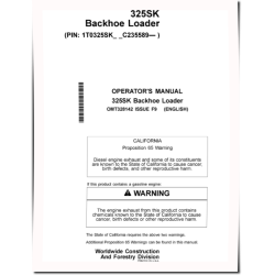 325SK (PIN from 1T0325SK_ _C 235589) Backhoe Loaders Operators Manual (OMT328142)