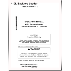 410L (PIN from 1T0410LX_ _C390996) Backhoe Loaders Operators Manual (OMT446079X019)