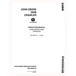 350B Crawler Dozers, 350B Crawler Loaders and 350B Crawler Tractors set of Operators Manuals (OMT46859)