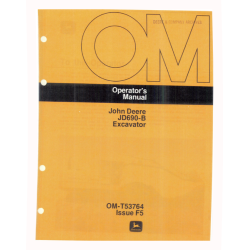 JD690-B Crawler Excavators Operators Manual (OMT53764)