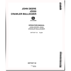 550 (JD550) Crawler Dozers Operators Manual (OMT70877)