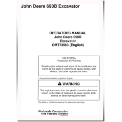 690B Crawler Excavators Operators Manual (OMT73563)