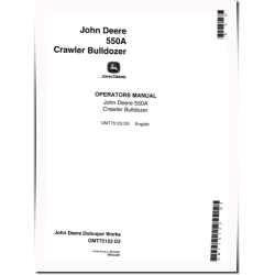 550A (JD550-A) Crawler Dozers Operators Manual (OMT75123)