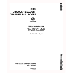 350C Crawler Dozers and 350C Crawler Loaders Operators Manual (OMT79469)