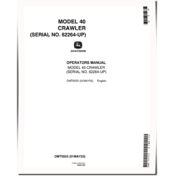 40 Crawler Tractors (SN: from 062264) (North America) Operators Manual (OMT9555)
