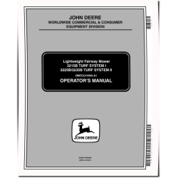 3215B, 3235B (SN:010001-030000); 3225B (SN:010001-020000) Lightweight Fairway Mowers (Export) Operators Manual (OMTCU14443)