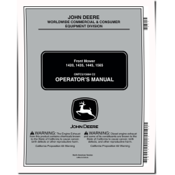 1420, 1435, 1445 (SN:020001-030000) and 1565 (SN:010001-020000) Front Mowers (North America) Operators Manual (OMTCU15664)