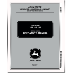 1435, 1445 (SN:020001-040000) and 1565 (SN:010001-030000) Front Mowers (Export Edition) Operators Manual (OMTCU15665)