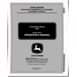 ZTrak F687 Front Mowers (SN: 010001 - 050000) (North America) Operators Manual (OMTCU15769)