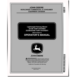 3215B, 3235B (SN:030001-) and 3225B (SN:020001-) Lightweight Fairway Mowers (N.America) Operators Manual (OMTCU16258)