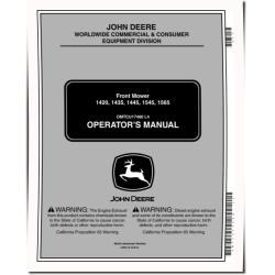 1420,1435,1445(040001-060000), 1545(020001-040000), 1565(030001-050000) Front Mower (N.America) Operators Manual (OMTCU17460)