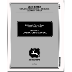 3225C, 3235C and 3245C Lightweight Fairway Mowers (SN:010001-030000) (Export Edition) Operators Manual (OMTCU20282)